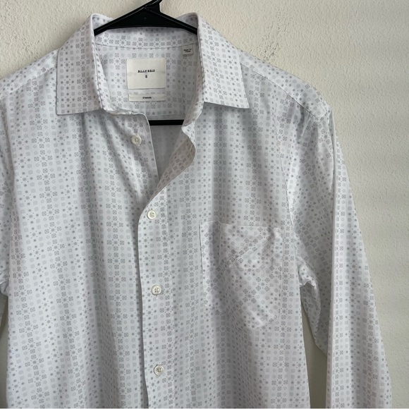 Billy Reid Button Down Long Sleeve Geometric Pattern Shirt - Picture 1 of 7